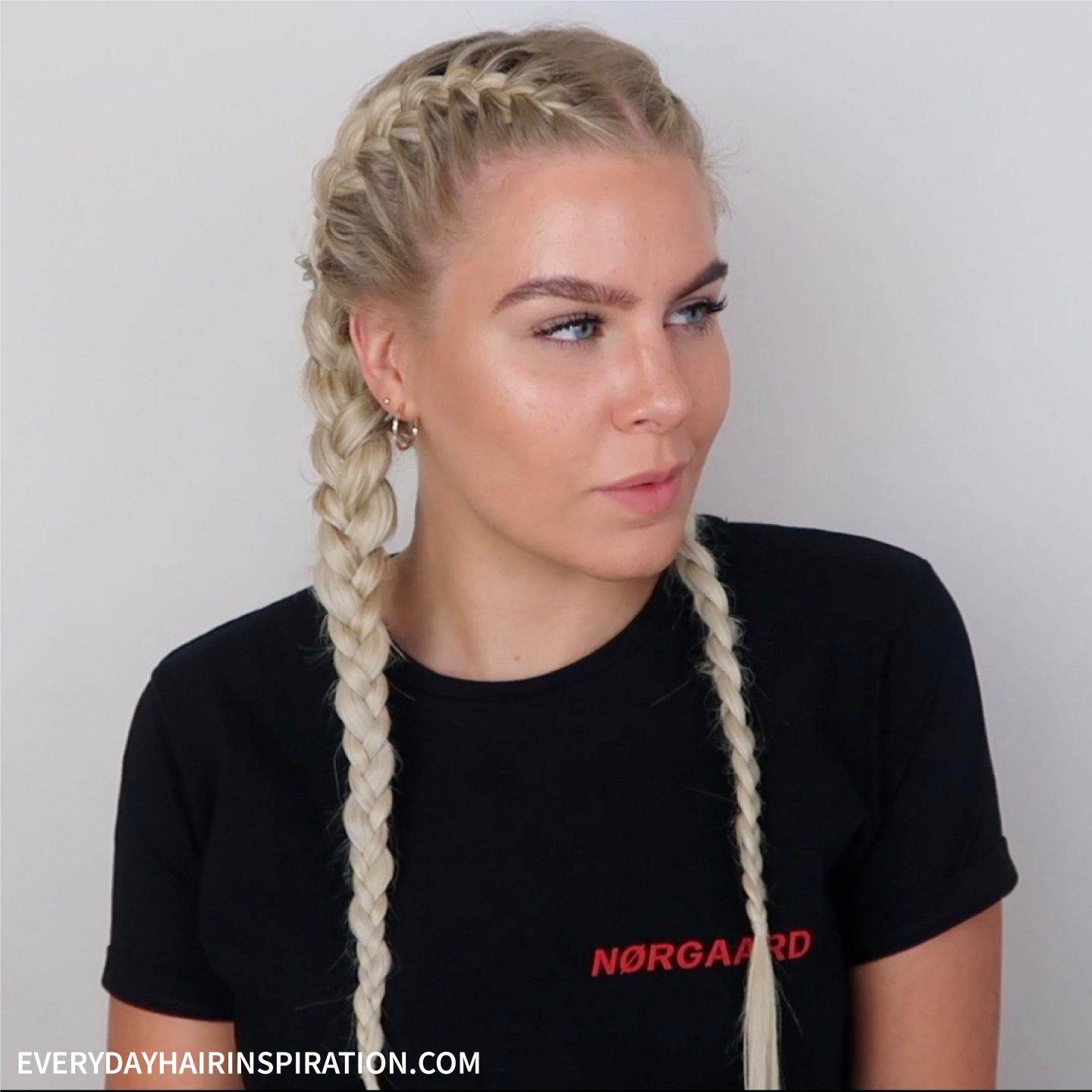 HOW TO FRENCH BRAID WITH HAIR EXTENSIOSN -