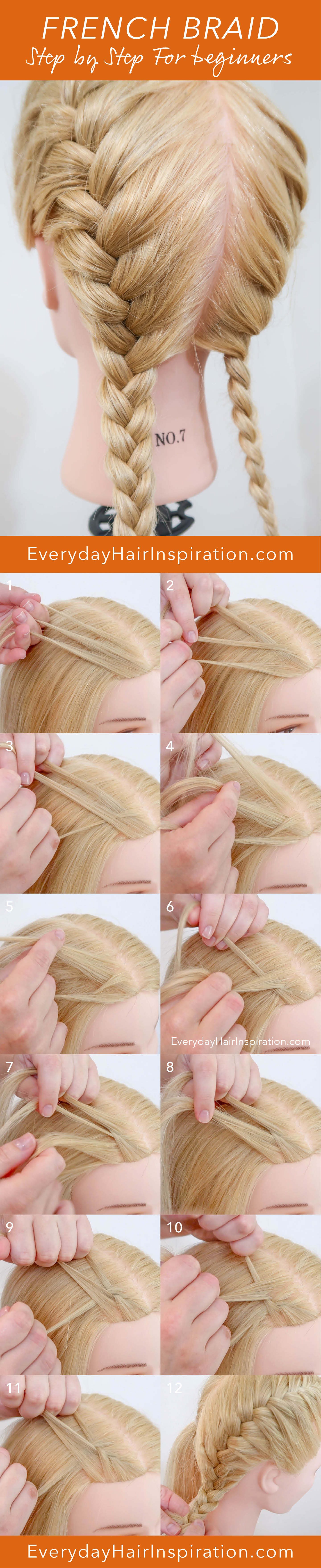 How to french braid for beginners