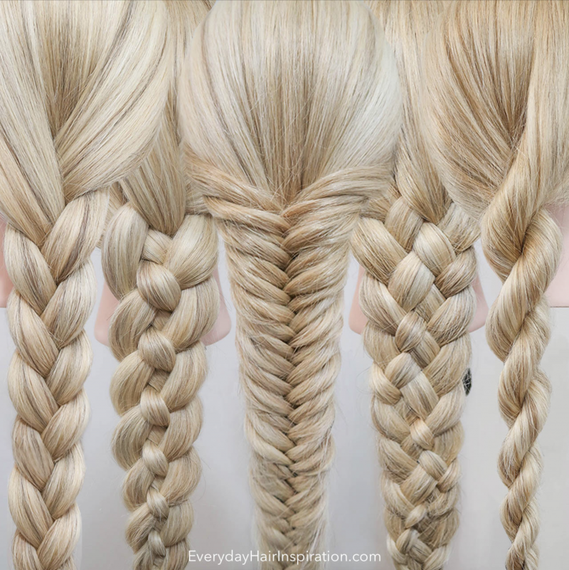 5 basic braids - Everyday Hair inspiration