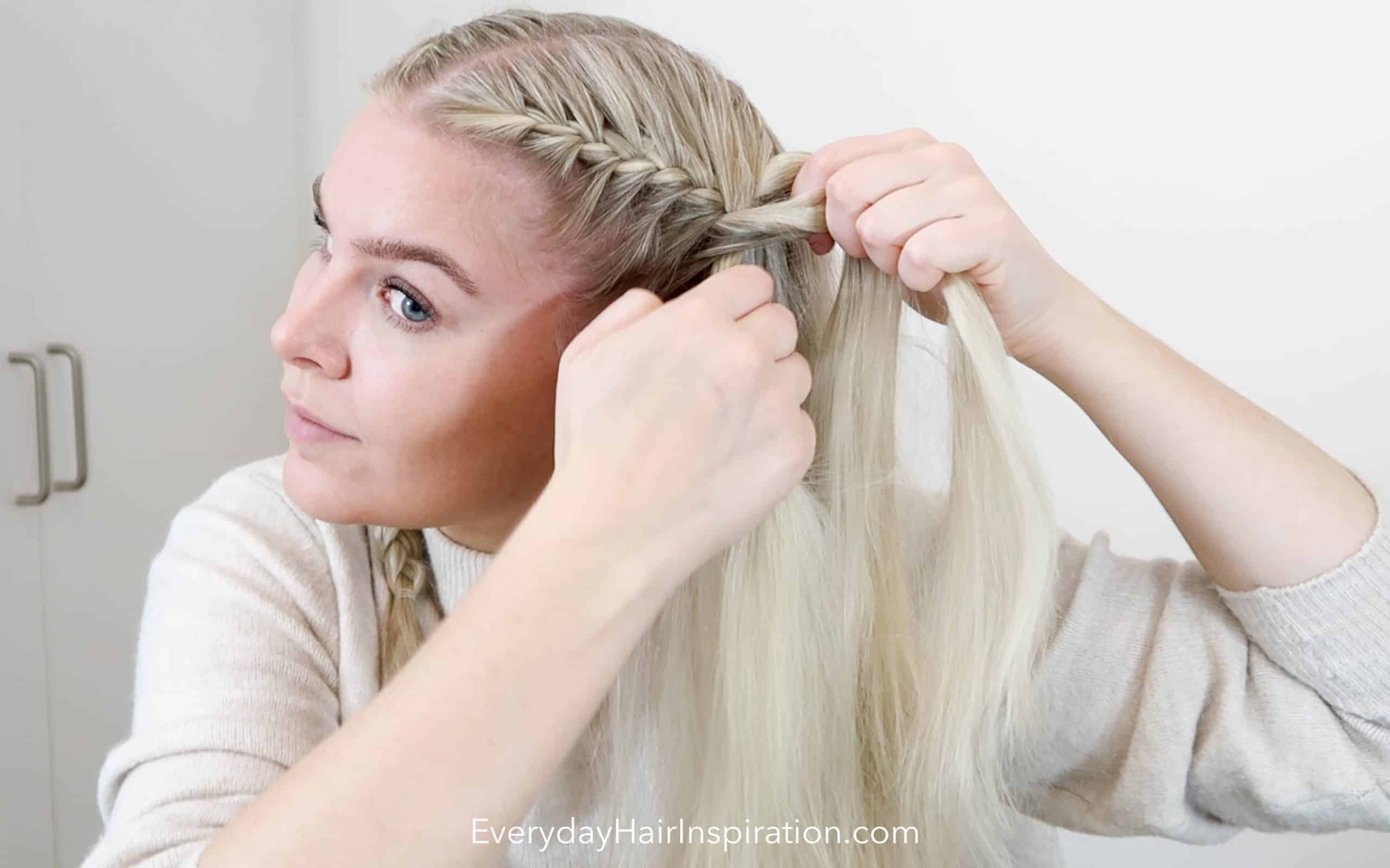 Double French Braid Your Own Hair For Beginners!