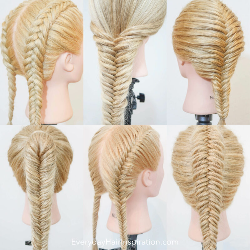 How To Do 6 Different Fishtail Braids - Everyday Hair inspiration