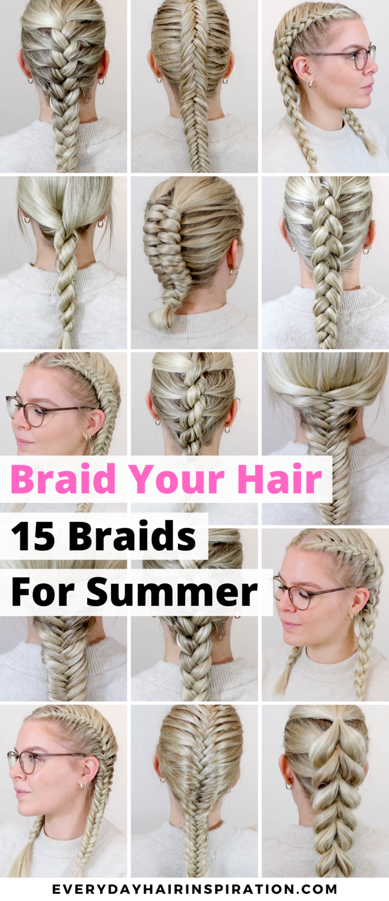 How To Braid Your Own Hair (15 Braids For Summer)