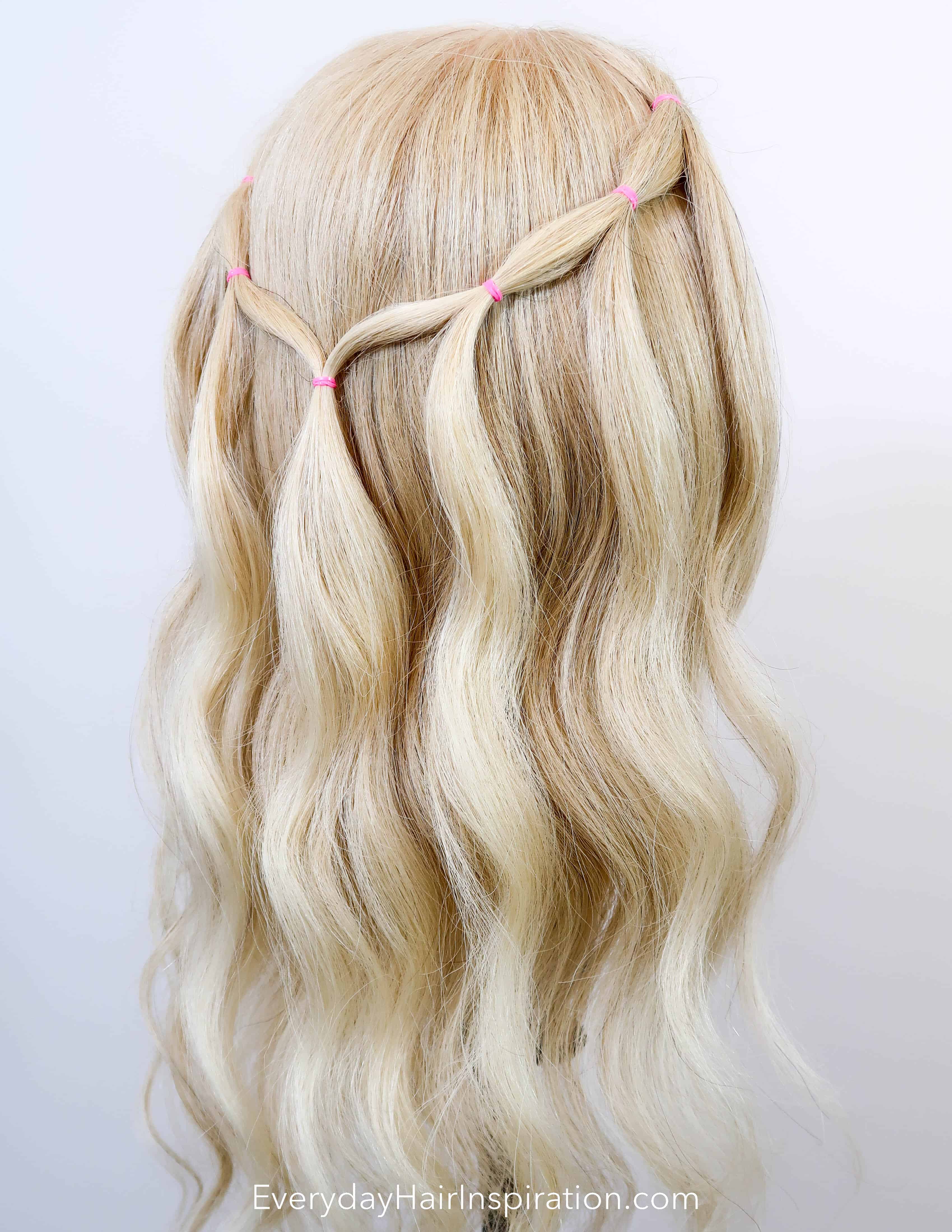 How to DIY Double Waterfall Braided Bun Hairstyle